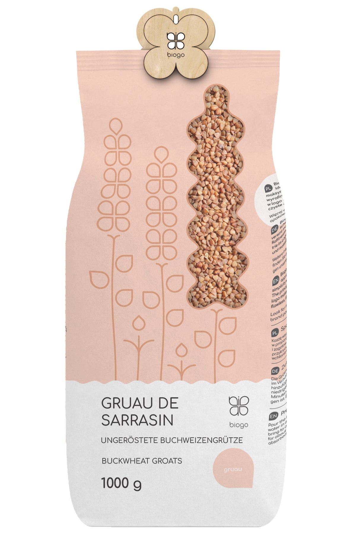 Sarrasin Non Torréfié 1 kg BIOGO
