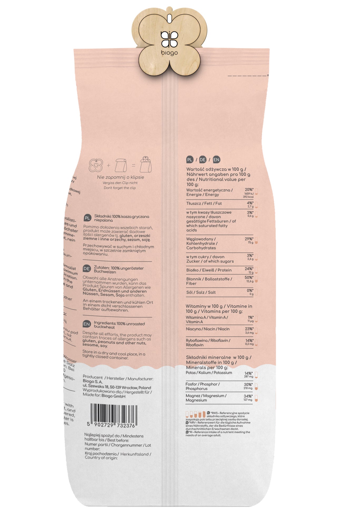 Sarrasin Non Torréfié 1 kg BIOGO