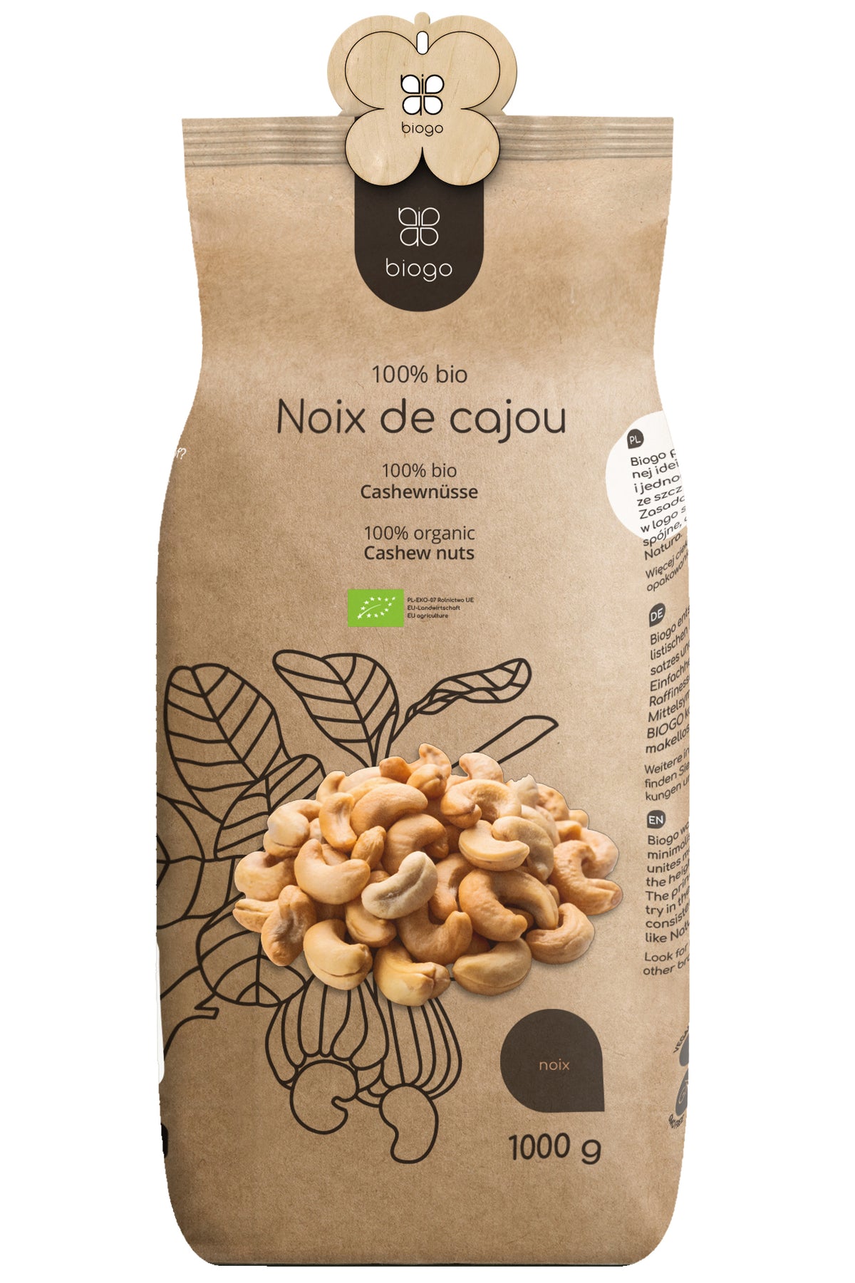 Noix de Cajou bio 1 kg BIOGO