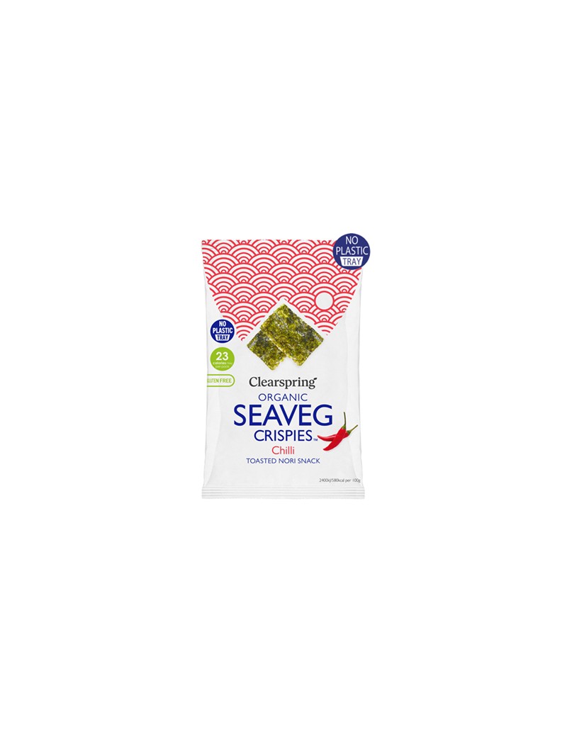 Seaveg zeewierchips met GLOSS chili peper. BIO 4 g