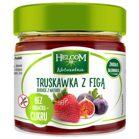 हेल्कॉम, 200 ग्राम, बिना चीनी मिलाई स्ट्रॉबेरी और अंजीर पेस्ट