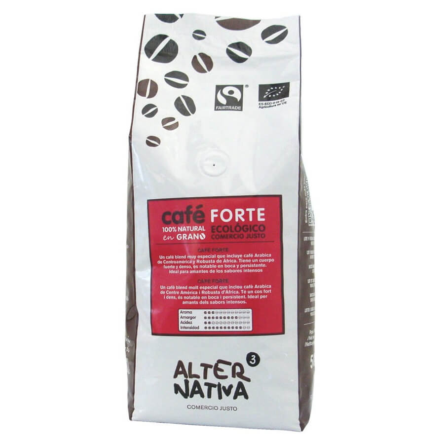 FORTE café équitable en grains BIO 500 g - ALTERNATIVA