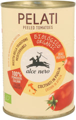 Tomates pelati sans peau en boîte BIO 400 g - ALCE NERO