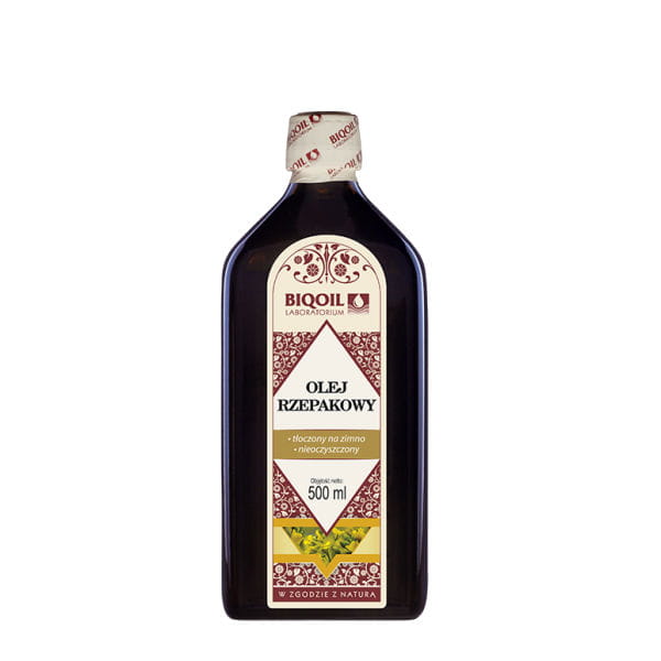 Huile de colza non raffinée pressée à froid 500ml BIOOIL