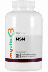 Composé de soufre organique MSM 500 mg 250 comprimés MYVITA