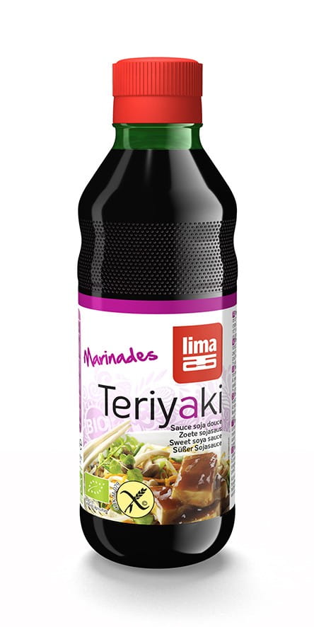 Sauce soja douce teriyaki sans gluten BIO 250 ml - LIMA