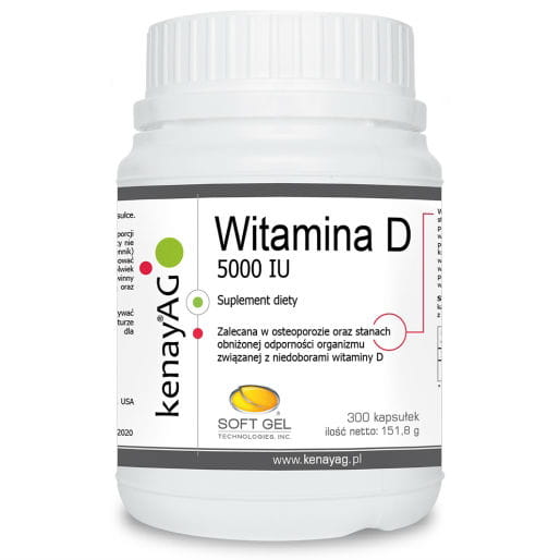 Vitamine D3 5000iu 300 gélules KENAY