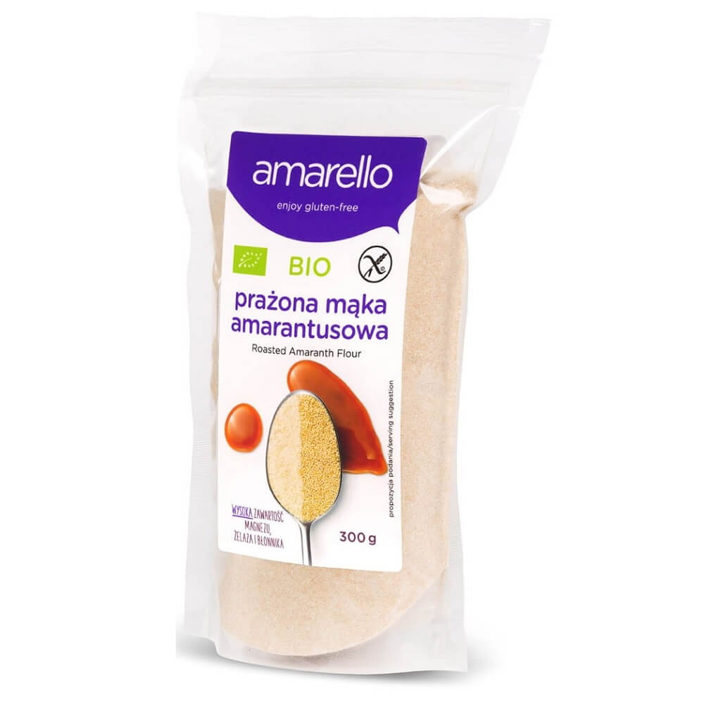 Farine d'amarante torréfiée sans gluten BIO 300 g - AMARELLO