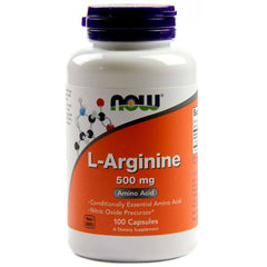 L-arginine L-arginine 500mg 100 gélules NOW FOODS