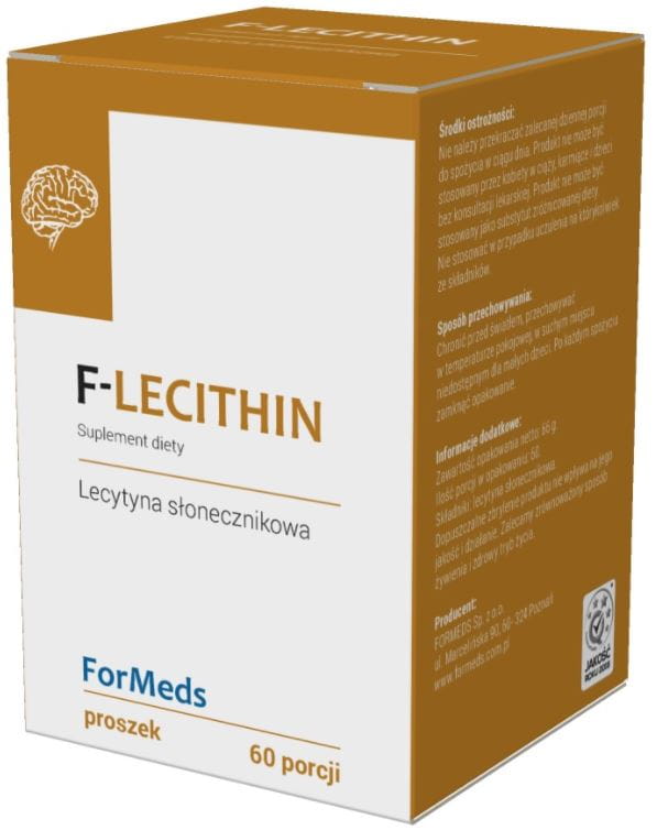 F - lécithine lécithine de tournesol 1100mg 60 portions 66g FORMEDS