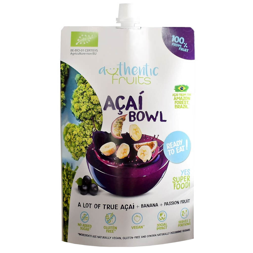 Açaï - banane - fruit de la passion sans gluten BIO 250 g - FRUITS AUTHENTIQUES