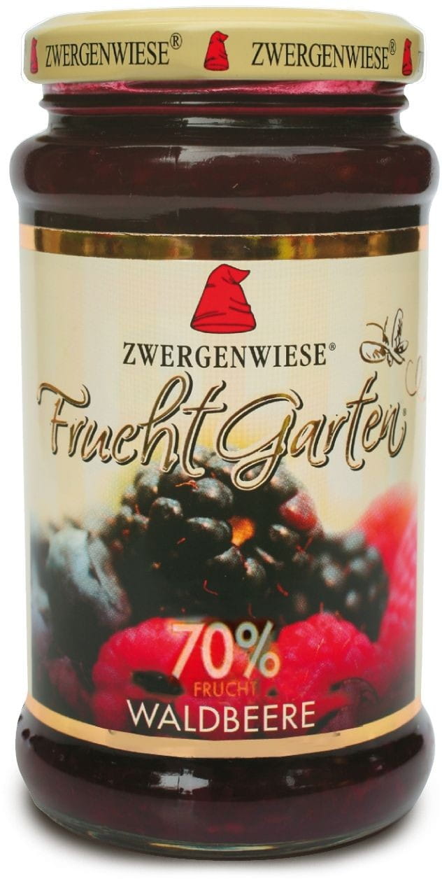 Mousse aux fruits des bois (70% de fruits) sans gluten BIO 225 g - ZWERGENWIESE