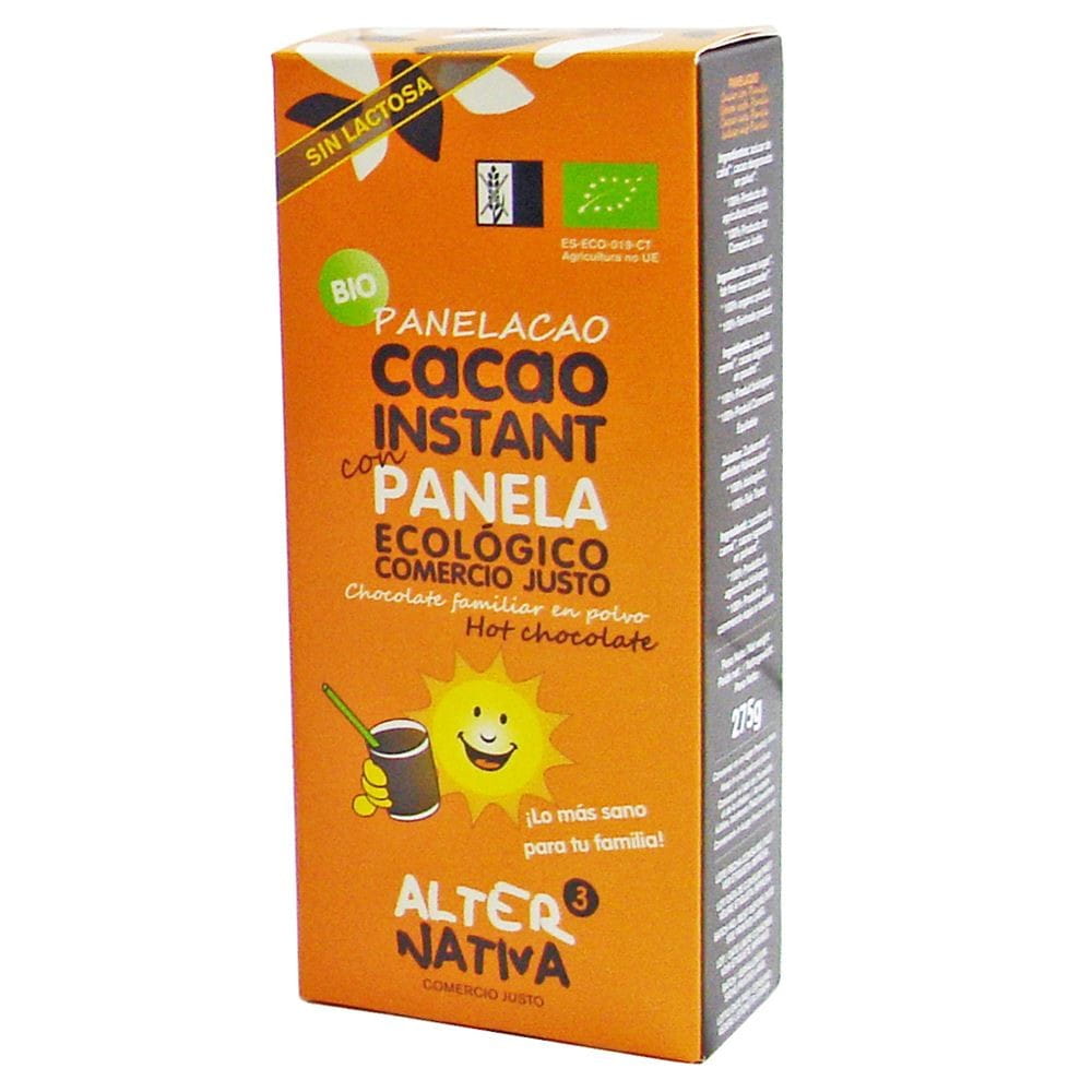 Cacao instantané au sucre panela commerce équitable BIO 275 g - ALTERNATIVA