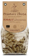 Pâtes de grains entiers (à base de kamut), fusilli BIO 250 g - FABIJAŃSCY