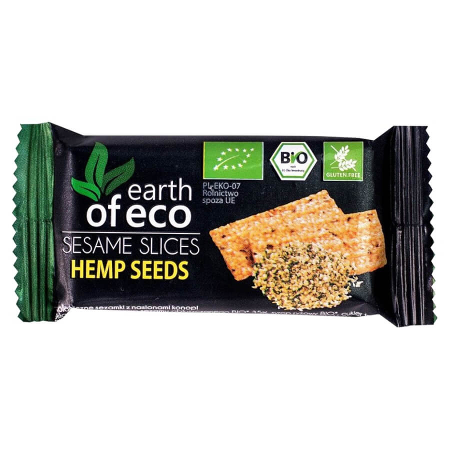 Graines de sésame aux graines de chanvre sans gluten BIO 18 g - EARTH OF ECO