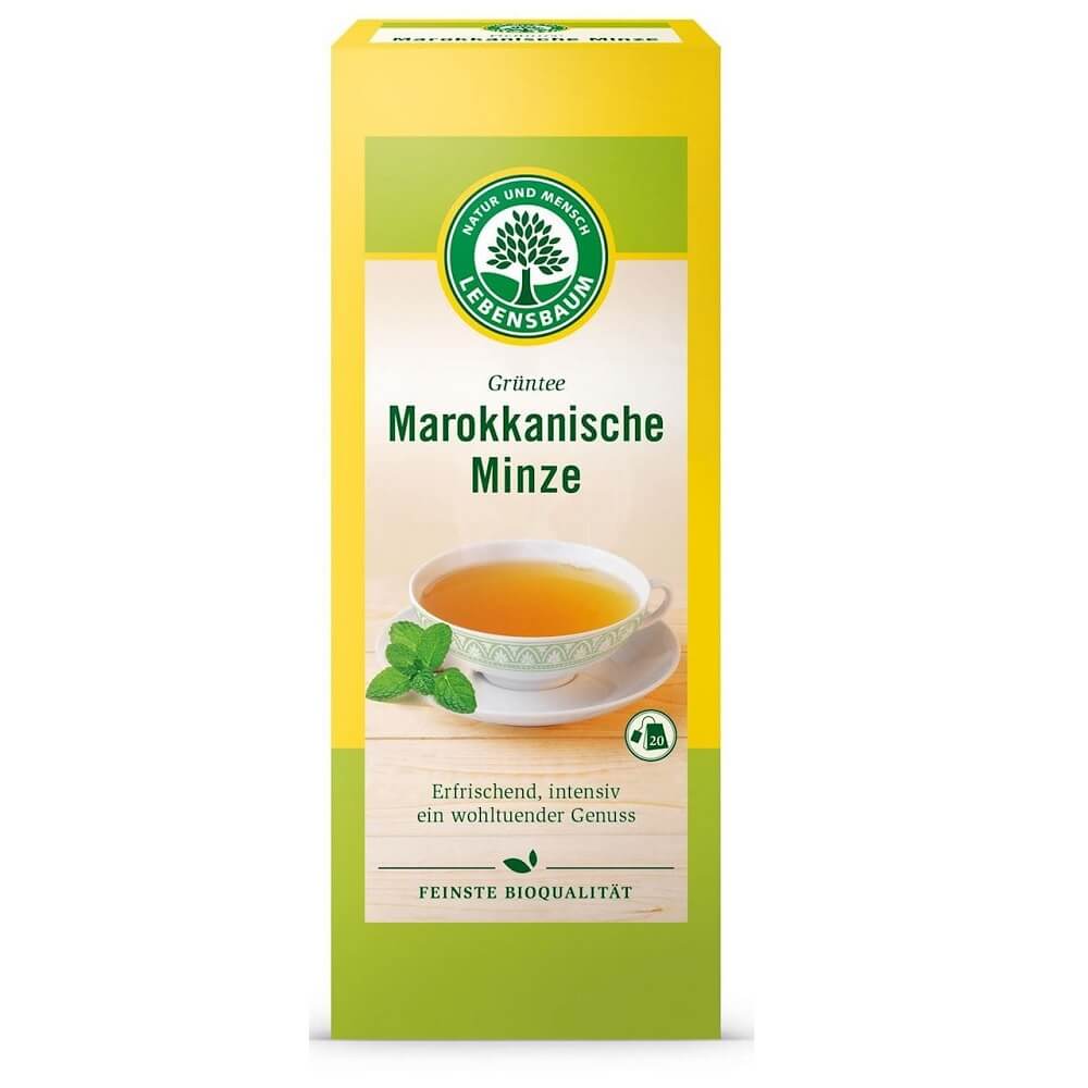 Thé vert à la menthe marocaine BIO 20 x 2 g - LEBENSBAUM