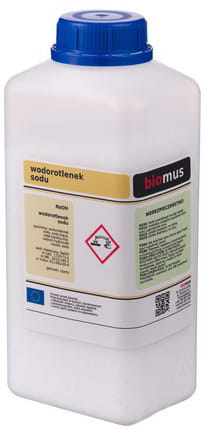 Hydroxyde de sodium, soude caustique, granulés 1 kg BIOMUS