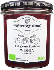 Confiture de cerises et gingembre BIO 300 g - FRUIT HOUSE