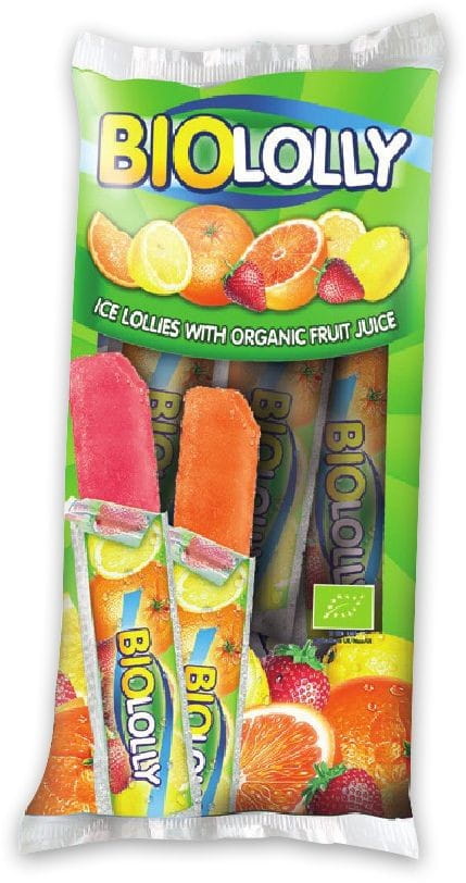 Glace à l'eau pour congeler BIO 10 pièces x 40 ml - BIO LOLLY