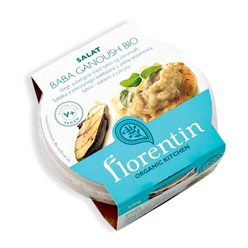 Pâtes aux aubergines au four et tahini (baba ganoush) sans gluten BIO 200 g - FLORENTIN