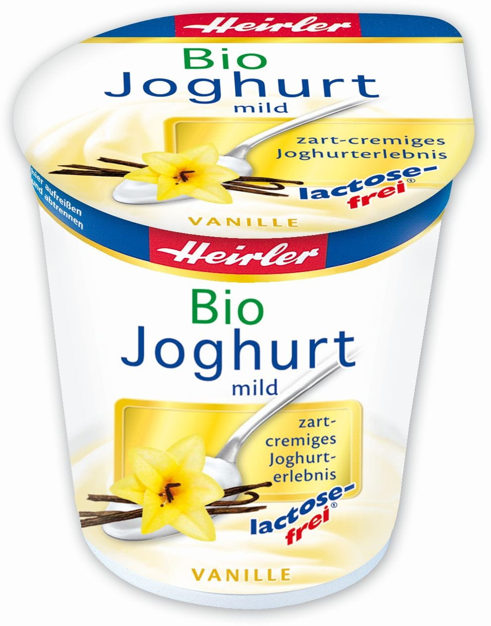 Yaourt à la vanille sans lactose 35% BIO 150 g - HEIRLER