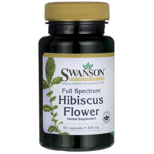 Fleur d'hibiscus fs fleur d'hibiscus Hibiscus oseille 400mg 60 gélules SWANSON