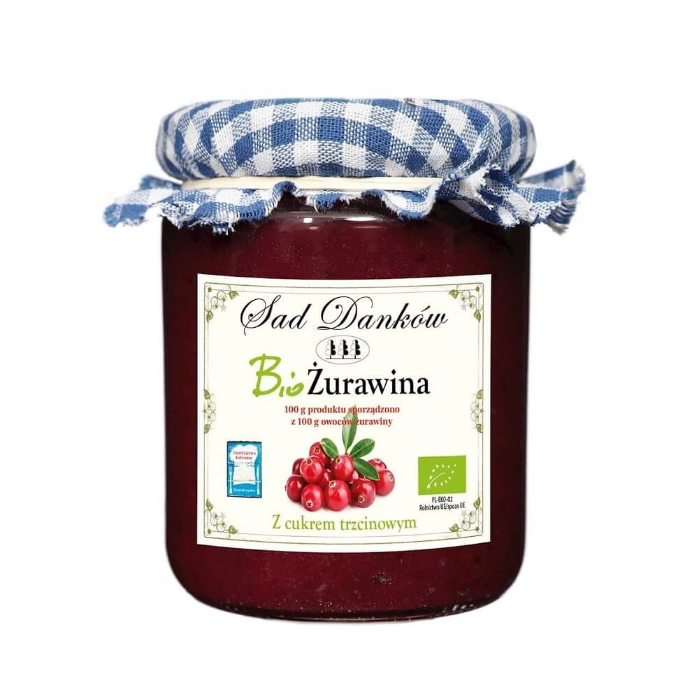 Canneberge au sucre de canne BIO 260 g - SAD DANKÓW