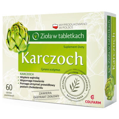 Artichaut 20mg 60 comprimés COLFARM