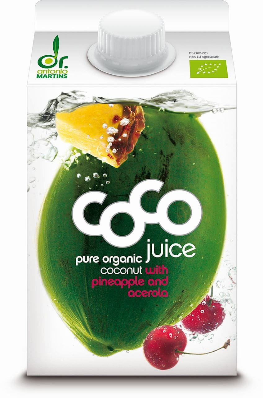 Eau de coco à l'ananas et à l'acérola BIO 500 ml - COCO (DR. MARTINS)