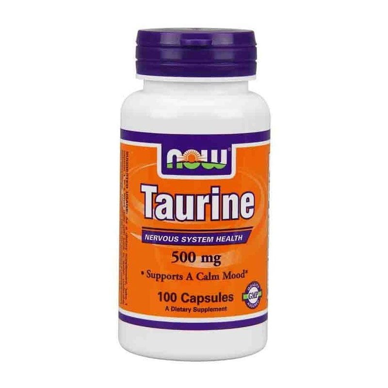 Taurine taurine 500mg 100 gélules NOW FOODS