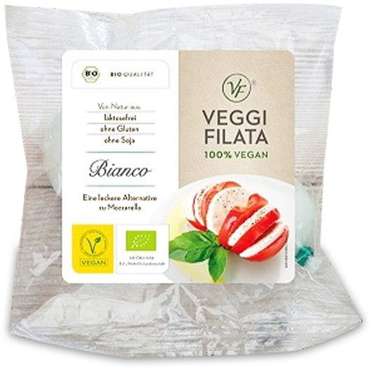 Produit végétalien A'LA mozzarella BIO 120 g - VEGGI FILATA