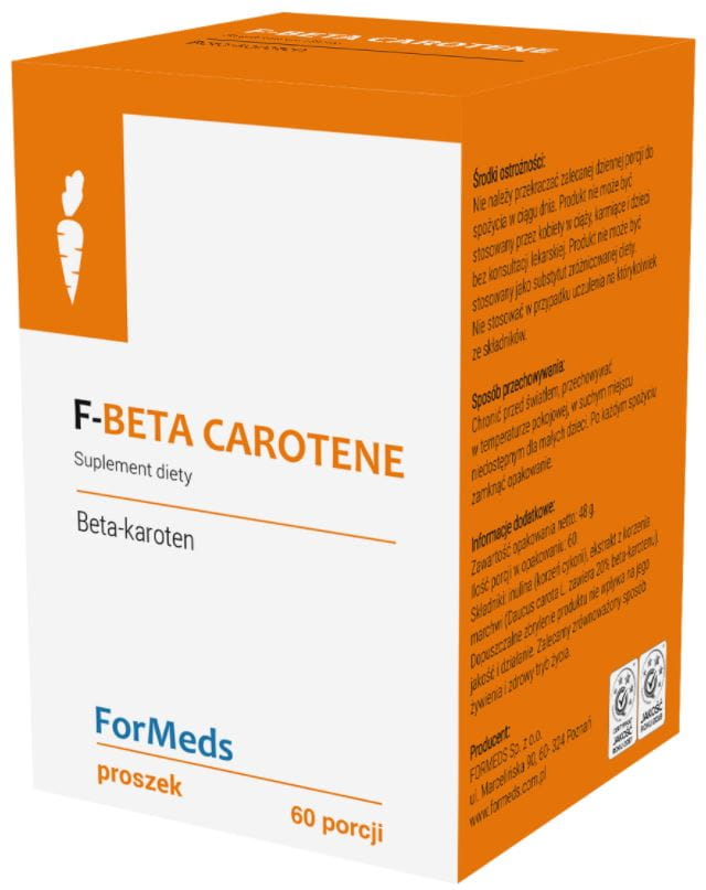 F - bêta carotène bêta - carotène 15mg 60 portions 48g FORMEDS