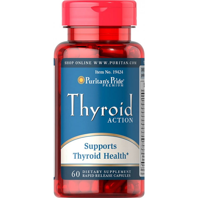 Complexe thyroïdien de soutien thyroïdien 60 gélules PURITAN'S PRIDE