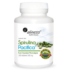 Algues spiruline du Pacifique arthrospira platensis pacifica 500 MG 180 comprimés ALINESS