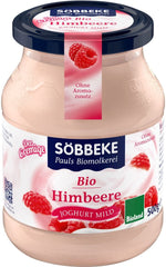 Yaourt Framboise 75% BIO 500 g (pot) - SOBBEKE