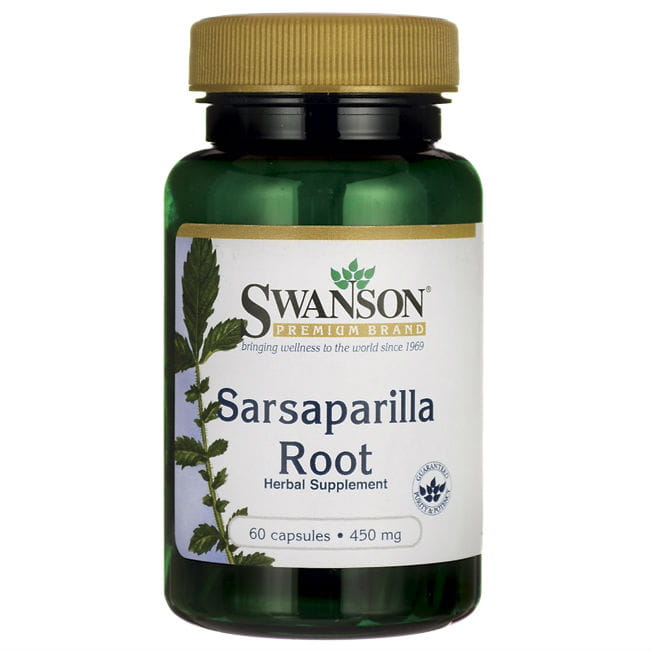 Kolcorośl sarsaparyl 450mg salsepareille 60 gélules SWANSON