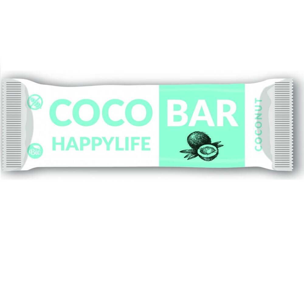 Barre coco sans gluten BIO 40 g HAPPYLIFE