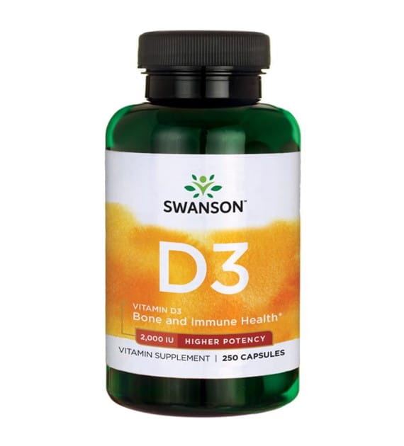 Vitamine D - 3 2000 ui vitamine D3 250 gélules de SWANSON