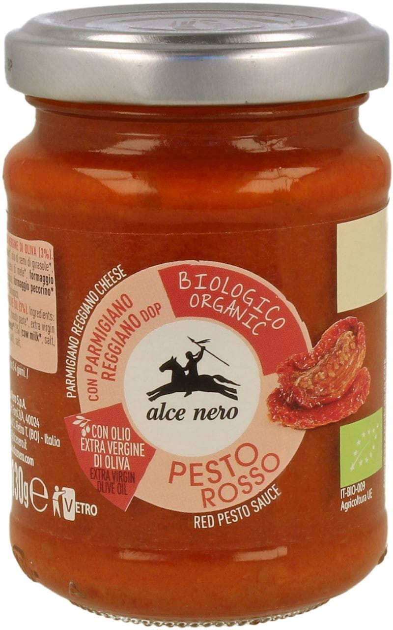 Pesto rouge à base de tomates séchées BIO 130 g - ALCE NERO