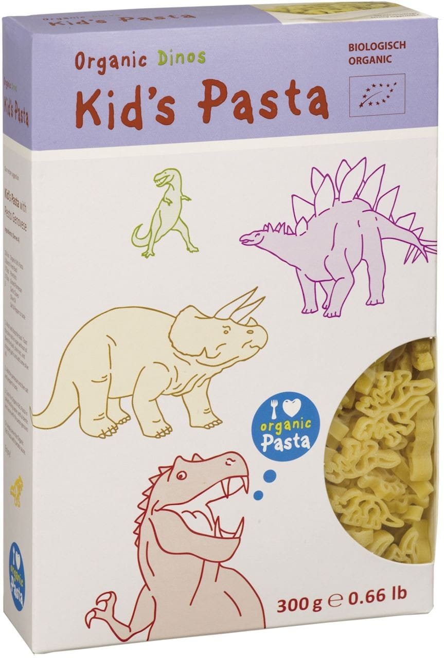 Pâtes (dur) pour enfants dinosaures BIO 300 g - ALB GOLD