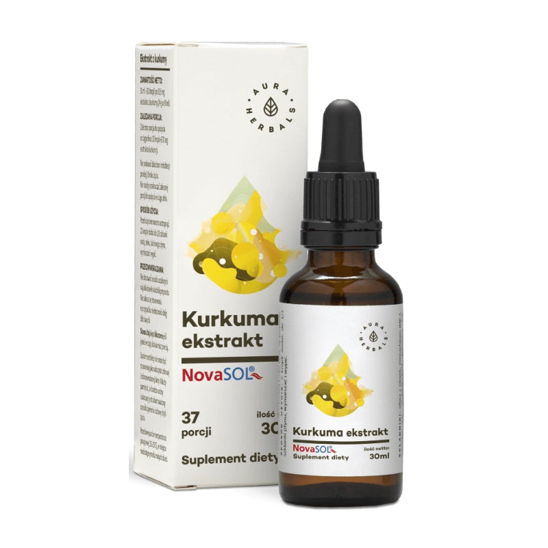 Extrait de curcuma novasol 37 portions 30 ml AURA HERBALS