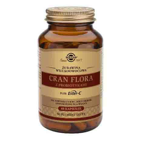 Flore de canneberge à gros fruits avec probiotiques plus ester - C 60 gélules SOLGAR