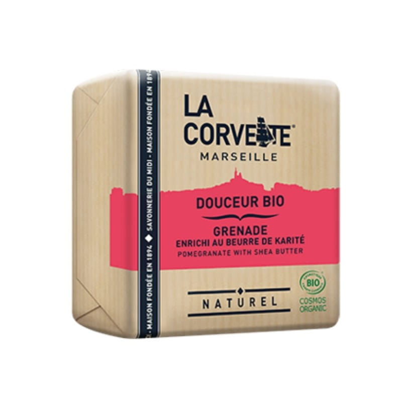 Savon aux fruits grenade - beurre de karité ECO 100 g - LA CORVETTE