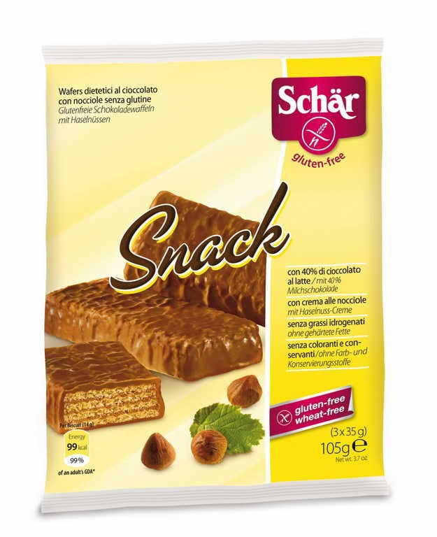 Snack gaufrettes au chocolat (3x35g) sans gluten 105 g SCHÄR