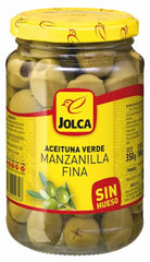 Olives vertes, dénoyautées, jolca 350 g ITALMEX