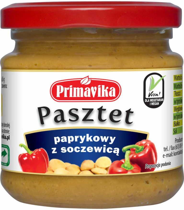 Pâté de poivre aux lentilles 160 g PRIMAVIKA