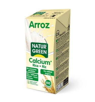 Boisson de riz au calcium BIO 200 ml NATURGREEN