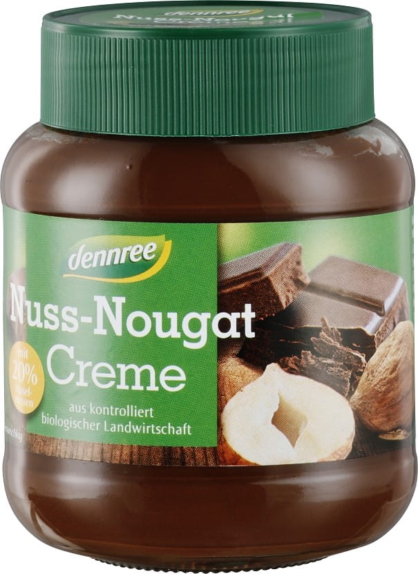 Nougat sans gluten et crème de noix BIO 400 g - DENNREE