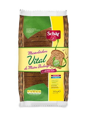 Pain multicéréales sans gluten vital Meisterbackers 350 g SCHÄR