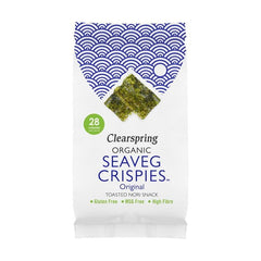 Chips d'algues marines, seaveg naturel sans gluten BIO 5 g CLEARSPRING